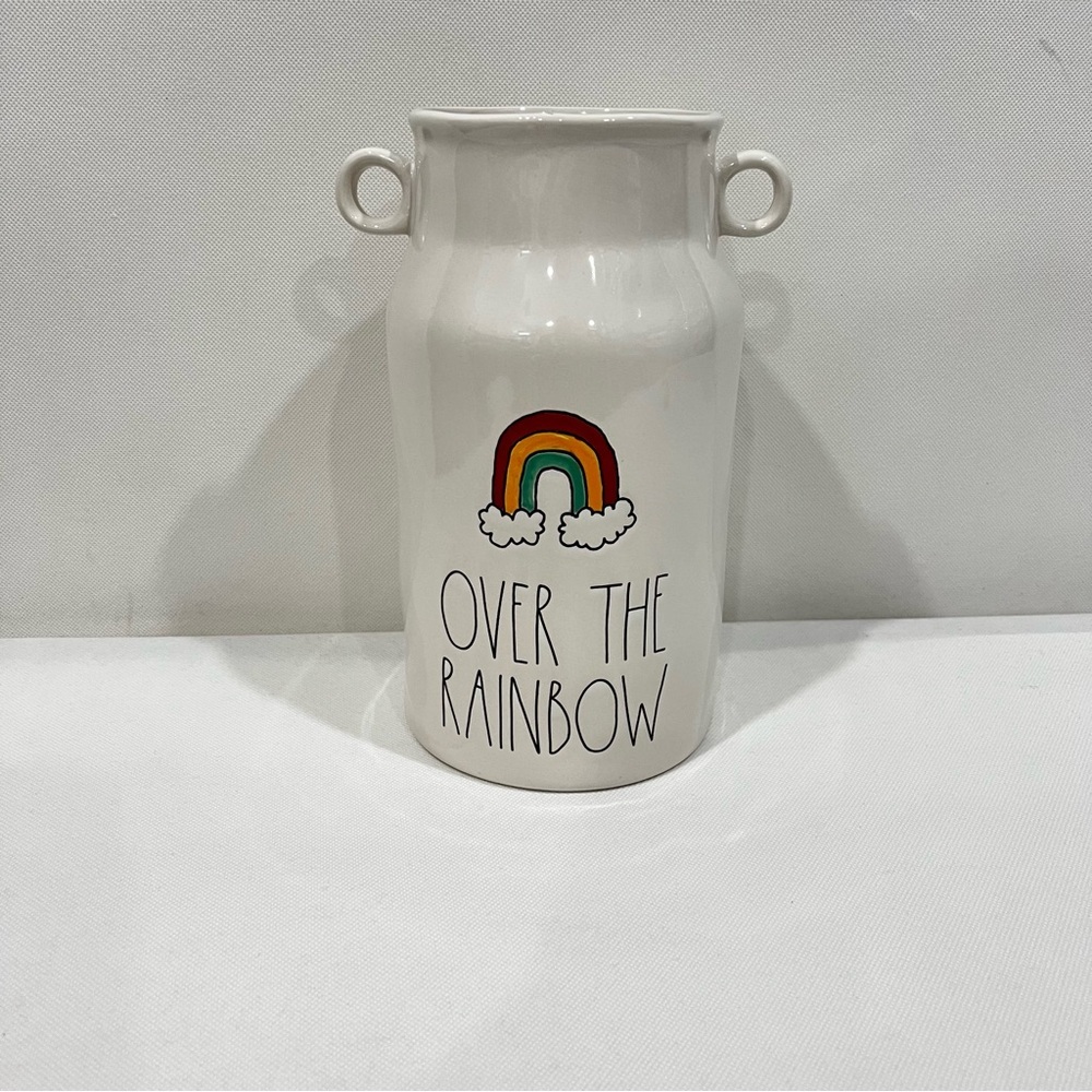 Rae Dunn Artisan Collection Ceramic Vase Over The Rainbow